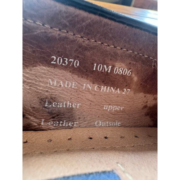 Bostonian Classics Tassel Loafers Mens 10M Black Leather Kiltie Brogue 20370 - Picture 3 of 11